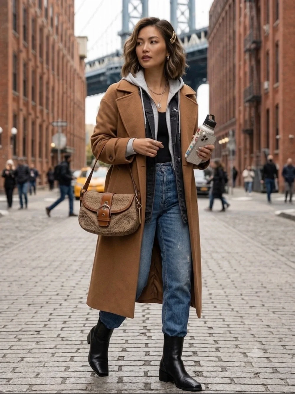 COACH | Vintage SoHo Signature Canvas Buckle shoulder bag | Brown